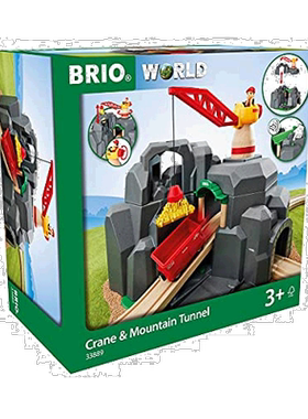 【日本直邮】BRIO　室内游戏玩具WORLD龙门吊&山地隧道[木制轨道]