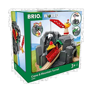 【日本直邮】BRIO　室内游戏玩具WORLD龙门吊&山地隧道[木制轨道]