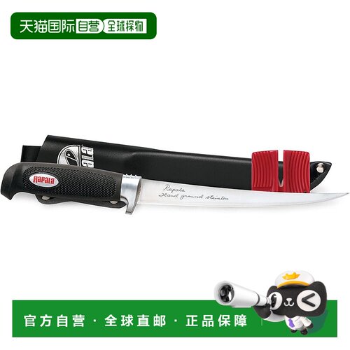 【日本直邮】Rapala 6英寸软握鱼片刀（带磨刀器和刀鞘）BP706SH1