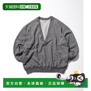 美利奴羊毛棉质毛圈V领卫衣 CAHLUMN 长 日本直邮官方授权 1h可退