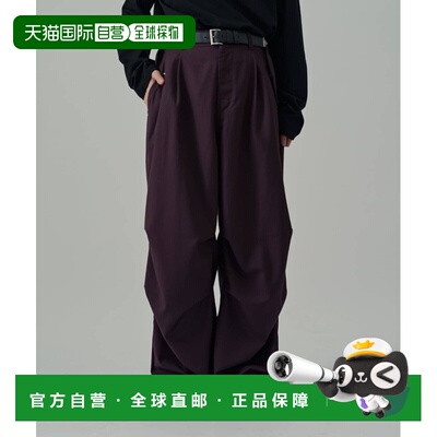 1h可退 日本直邮Lui's男装 宽松 parachute 裤 立体剪裁抽绳设计