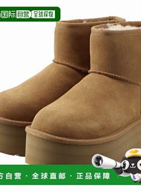 日本直邮UGG 羊毛短靴 CLASSIC MINI PLATFORM 厚底 5cm 跟 短靴