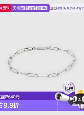 1h可退 日本直邮TOMWOOD 男女同款 简约盒式链银质手链 防变色镀