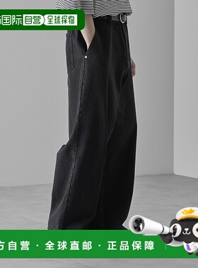 1h可退 日本直邮RUUBON 男女同款纯棉宽松直筒牛仔裤 RUBpt1106