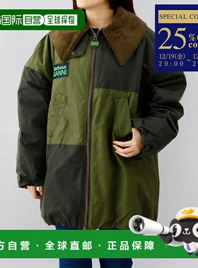 日本直邮Barbour x GANNI 夹克 卡其色 ARCHIVE OLIV 外套 外套