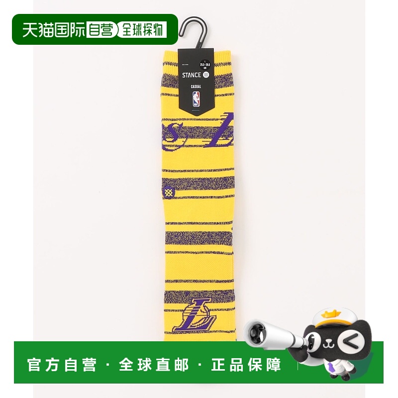 1h可退 日本直邮STANCE男装洛杉矶湖人队联名宽松舒适棉质袜子半