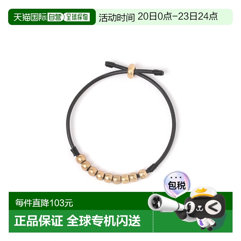 1h可退 日本直邮GLOBAL WORK 男女同款 金属饰扣滑动式手链 57256