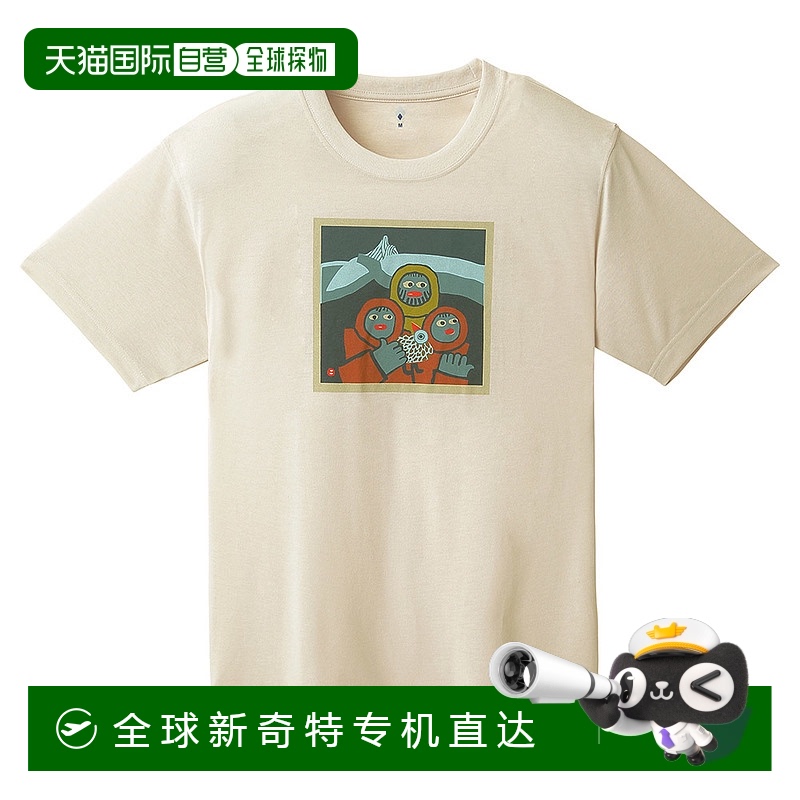 日潮跑腿Montbell蒙贝欧 男女款卡通圆领短袖T恤 BOWT 中号 23045