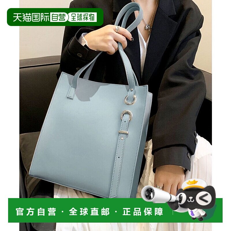 日本直邮florge 不对称肩带竖版仿皮手提办公包 [FL8218AW009608]