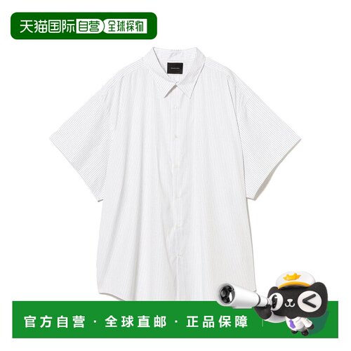 日本直邮BEAMS TOO SOON TO KNOW 5XL 大码条纹短袖衬衫