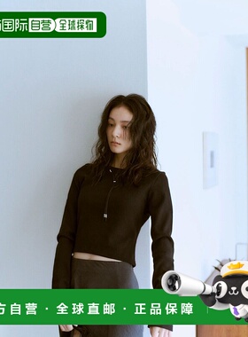 1h可退 日本直邮Ungrid 女装 蜂窝纹长袖 cropped Tee 1125427475