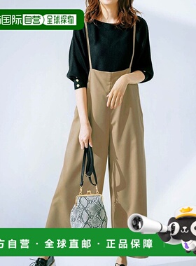 日本直邮GeeRA 工装阔腿裤牛仔背带裤连体裤 R04609EW05555