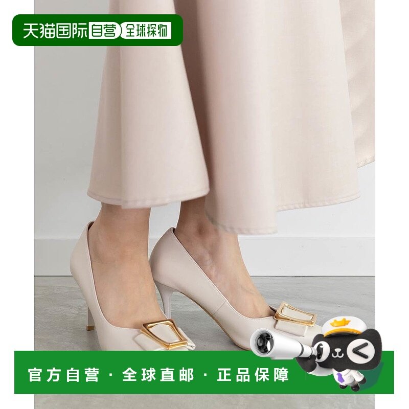 日本直邮RANDA 方形金色部件女鞋 RA041BW015924 女鞋