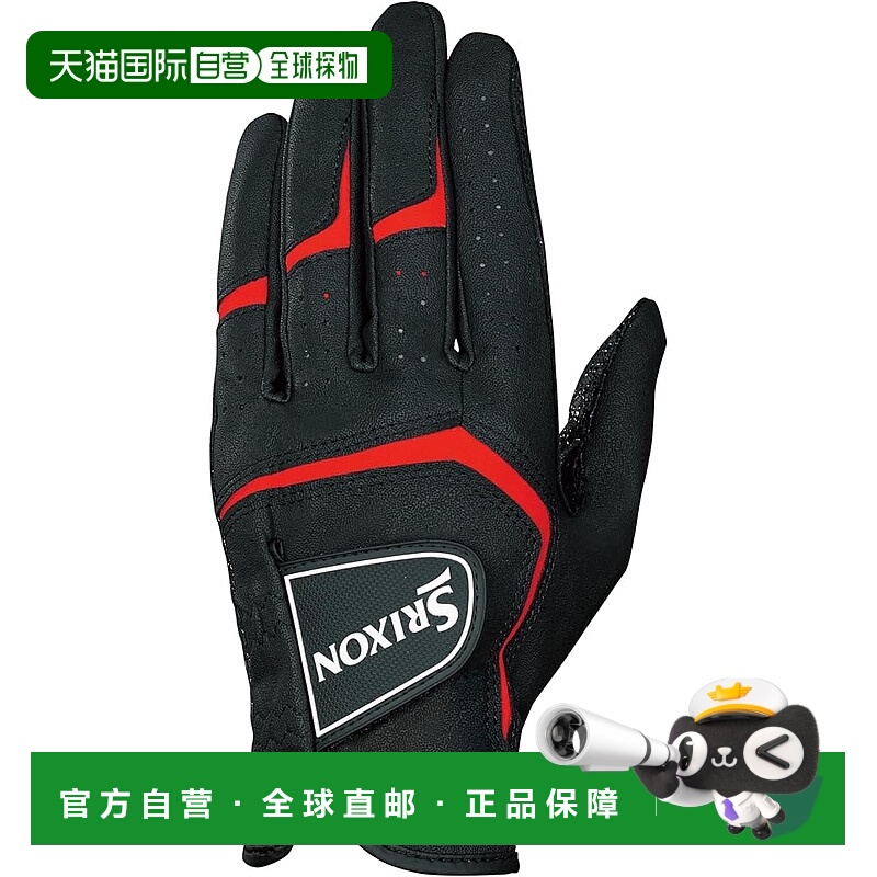 【日本直邮】邓禄普男式 Srixon GGG-S032 高尔夫手套 左手 黑色