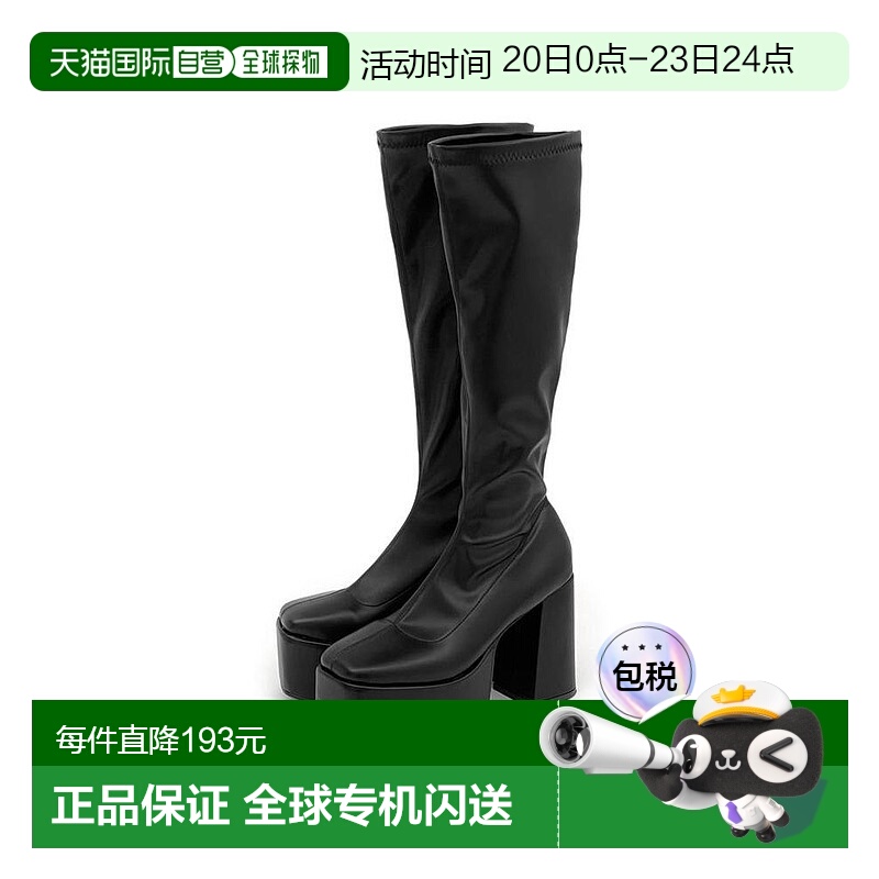 日本直邮日潮 GRL 弹力粗跟长靴 ZR1287法式长筒靴厚底高跟靴子