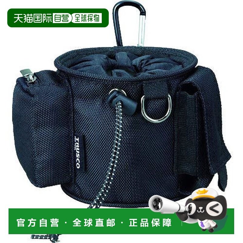 【日本直邮】Trusco中山 束口挂腰工具包 黑色 TCTC2003-BK