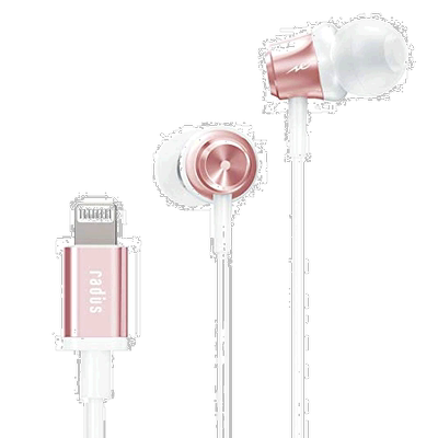【日本直邮】radius 密闭型iPhone用有线入耳式耳机 HP-NEL11P ()