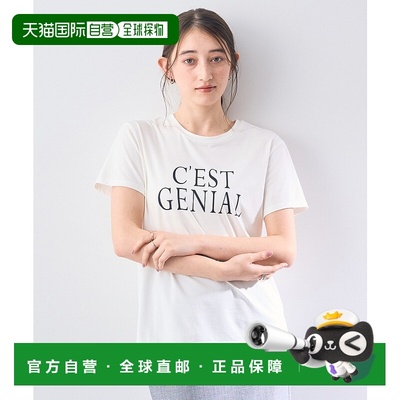 1h可退 日本直邮YECCA VECCA 女士箔印Logo图案T恤 07000243600
