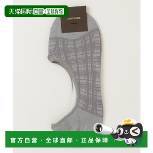 日本直邮COMME 舒适影子格纹袜 ÇA 男士 0755QK02205 MEN 1h可退