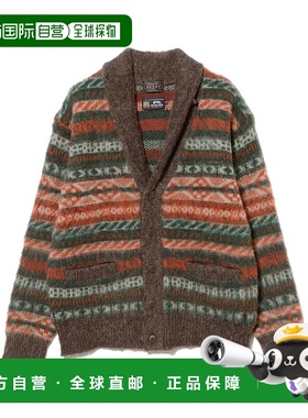 1h可退 日本直邮BEAMS PLUS男装 羊毛 长毛感重磅针织 开襟衫 双