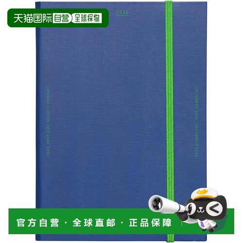 【日本直邮】手账2026 HIGHTIDE/Katie 蓝 B6周纵 2025年12月起