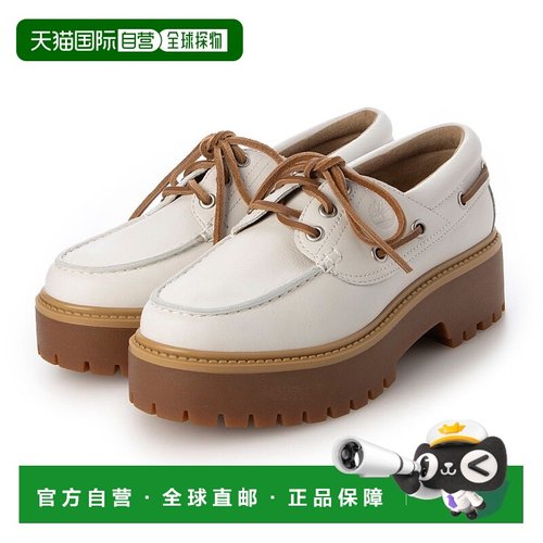 日本直邮Timberland 女士厚底 Stone Street 3 Eye 皮鞋 [TI1135B