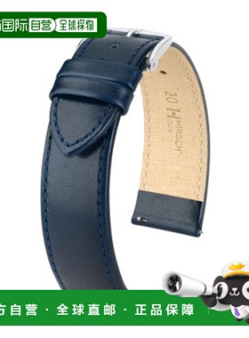日本直邮03475080-2-20 HIRSCH Osiris 皮革表带手表替换表带易于