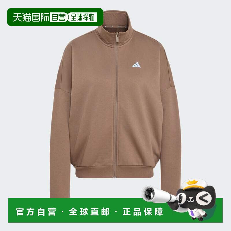 日本直邮Adidas/阿迪达斯宽松抓绒运动拉链长袖夹克女款 KY1910