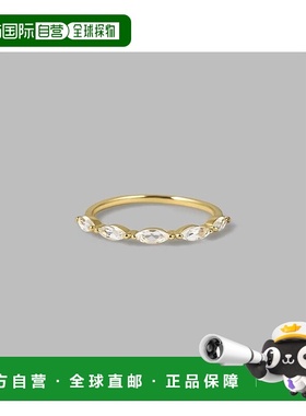 日本直邮日潮 4度C 4℃ K10黄金色戒指[112446143010]宝石天然