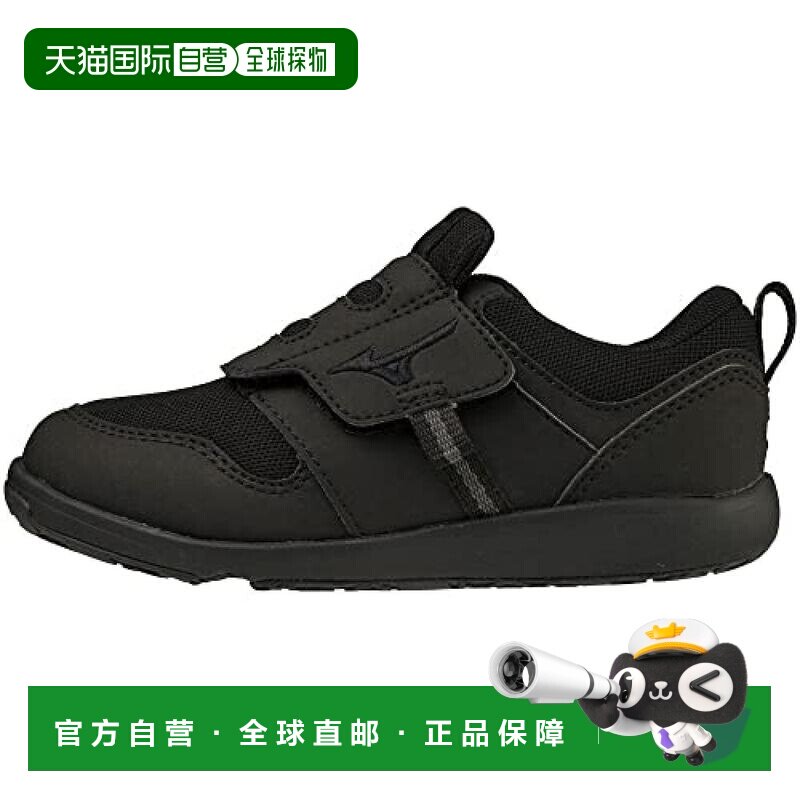 【日本直邮】Mizuno美津浓 儿童运动鞋 纯黑 17cm C1GD2233