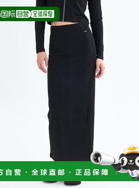 1h可退 日本直邮RVCA 女装 H线修身 弹力针织 长款铅笔裙 BF044-6