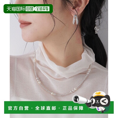 日本直邮PHILIPPE AUDIBERT 女士 真鍮×人工珍珠项链 设计感锁骨