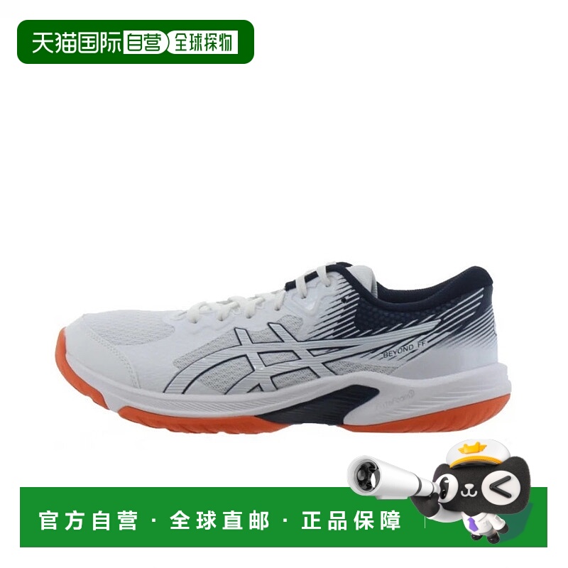 日本直邮asics-越FF 1073A057男士女士手球鞋：白色ASIC亚瑟士