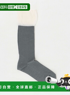 1h可退 日本直邮MES CHAUSSETTES 女士 层叠风 罗纹袜 1835400000