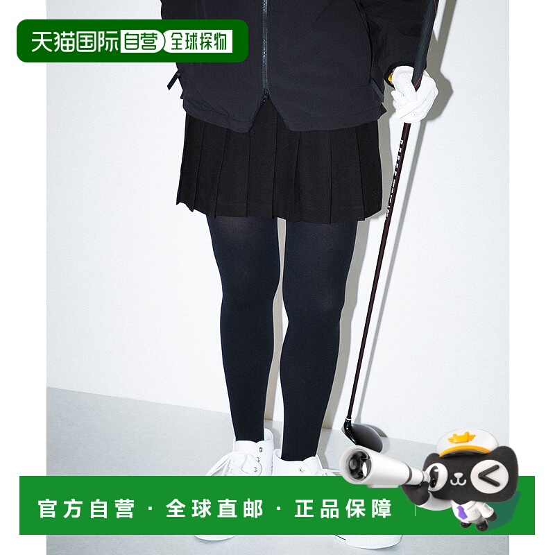 1h可退 日本直邮OOPS 女士冬季暖感大褶皱内衬半裙 黑灰2色 LA272