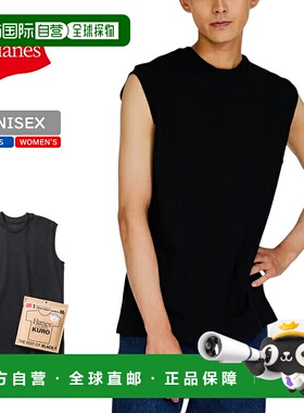 日本直邮Hanes T-Shirts Kuro 无袖T恤 HM3-B202