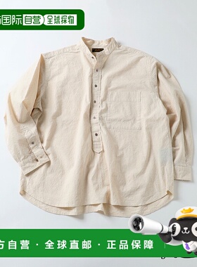 1h可退 日本直邮J.S.Homestead 男士宽松バンド领长袖衬衫 胸袋设