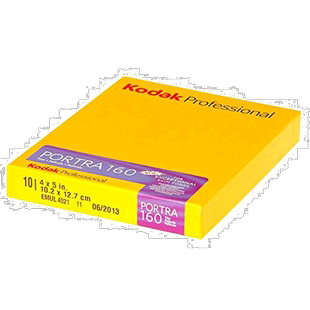 自营|柯达Kodak专用彩色负片胶卷/菲林PORTRA 160 4X5 10