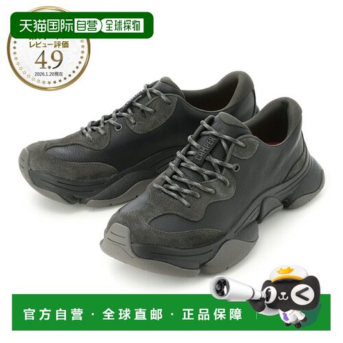 日本直邮Camper 运动鞋黑色男士k101068 001 KARST 2真皮优质皮革