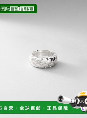 1h可退 日本直邮COCOSHNIK 女士砖形纹银戒指 76761250999909配饰