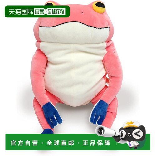 【日本直邮】Shinada 玩偶 ‎青蛙/粉L 22×22×30cmMOKR-0350P