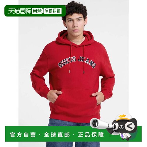 日本直邮GUESS牛仔裤 连帽常规学院风卫衣 G585