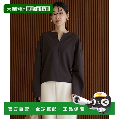 1h可退 日本直邮UNFILO 女装 宽松keyhole领上衣 易打理抗皱 BLUR