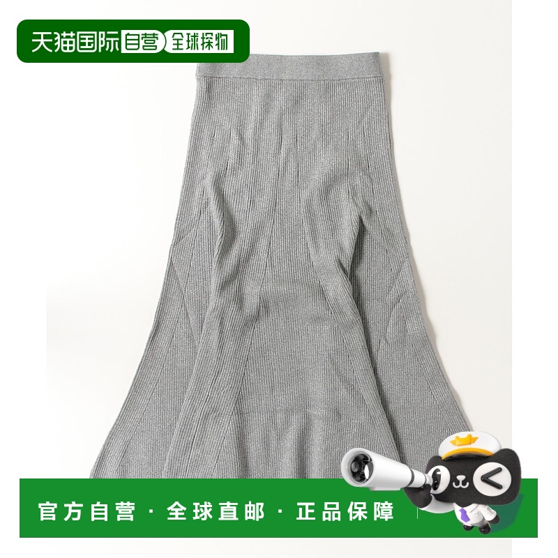 1h可退 日本直邮BANANA REPUBLIC 女装 金属丝混纺 A字针织中长裙