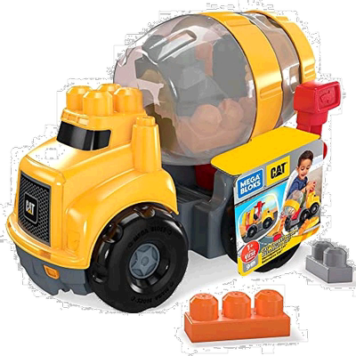 【日本直邮】MATTEL 玩具 MEGA BLOCKS CAT 水泥搅拌车 黄色 【5