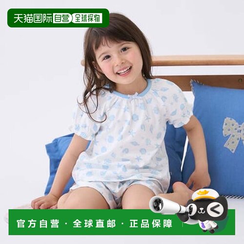 日本直邮NARUMIYA Petit Main 女孩短袖睡衣（米白色）