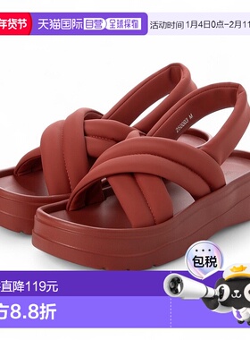 日本直邮Oriental Traffic 厚底交叉带凉鞋 250003 OR526BW003849