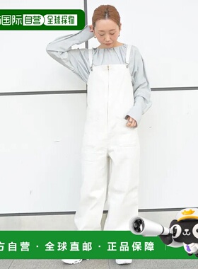 1h可退 日本直邮Johnbull 女士美国海军风格牛仔吊带裤 舒适宽松