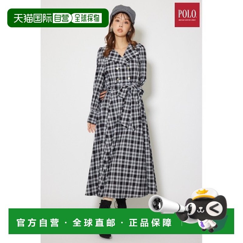 1h可退 日本直邮rienda 女装 联名POLO BCS 开领A字连衣裙 110IA3