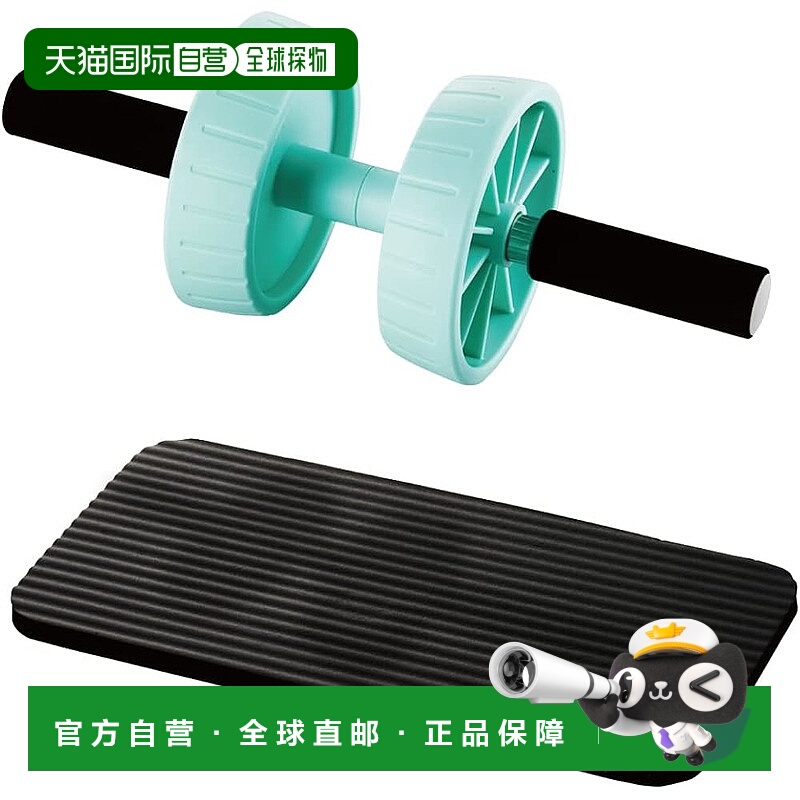 【日本直邮】宜丽客 腹肌轮 含膝垫 2Way调节 静音 120kg 蓝 HCF-